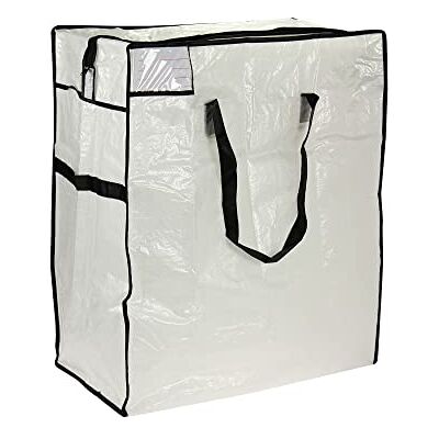 Household Essentials Sac de Rangement Moyen en polyéthylène Transparent avec Bordure Noire Household Essentials Sac de Rangement Moyen en polyéthylène Transparent avec Bordure Noire