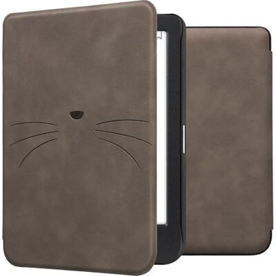 kwmobile Étui compatible avec Kobo Clara BW/Colour coque Étui à rabat magnétique tabletteeReader similicuir gris kwmobile Étui compatible avec Kobo Clara BW/Colour coque Étui à rabat magnétique tabletteeReader similicuir gris