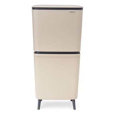 Brabantia Poubelle tri sélectif SortUp Hi 10+10+25 litres (Beige Clair), Poubelle cuisine 3 bacs amovibles, Système de tri des déchets haut et étroit pour la cuisine, couvercle à fermeture douce Brabantia Poubelle tri sélectif SortUp Hi 10+10+25 litres (Beige Clair), Poubelle cuisine 3 bacs amovibles, Système de tri des déchets haut et étroit pour la cuisine, couvercle à fermeture douce