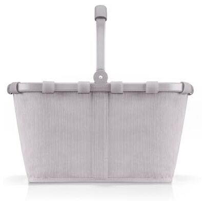 reisenthel Carrybag – Panier à provisions stable avec beaucoup d'espace de rangement et poche intérieure pratique – Design élégant et imperméable, velours côtelé gris, Panier de courses reisenthel Carrybag – Panier à provisions stable avec beaucoup d'espace de rangement et poche intérieure pratique – Design élégant et imperméable, velours côtelé gris, Panier de courses