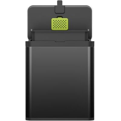 EKO Bac à compost de cuisine en acier inoxydable de 7 l avec seau intérieur amovible et compartiment désodorisant, bac à compost 2 en 1 avec couvercle, panier à déchets alimentaires pour cuisine (noir EKO Bac à compost de cuisine en acier inoxydable de 7 l avec seau intérieur amovible et compartiment désodorisant, bac à compost 2 en 1 avec couvercle, panier à déchets alimentaires pour cuisine (noir
