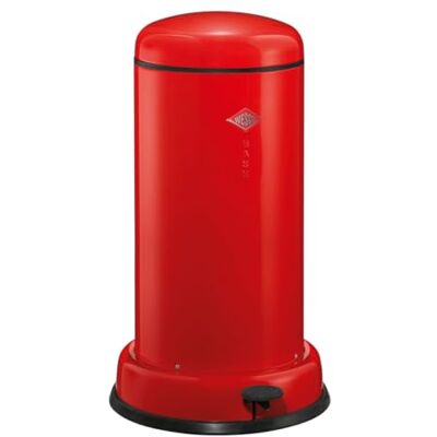 WESCO Poubelle Baseboy de couleur rouge, tôle d'acier revêtue par pulvérisation, volume de 20 litres, insert en métal, amortisseur intégré, pédale en métal avec surface d'appui en caoutchouc WESCO Poubelle Baseboy de couleur rouge, tôle d'acier revêtue par pulvérisation, volume de 20 litres, insert en métal, amortisseur intégré, pédale en métal avec surface d'appui en caoutchouc
