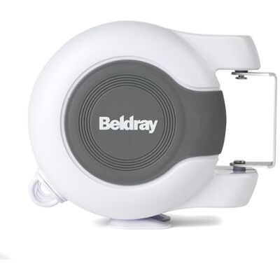 Beldray Double Fil à Linge Rétractable de 26 mètres – Corde à Linge Extensible (2 x 13 M), Idéale pour Intérieur ou Extérieur, Installation Facile, Étendoir à Linge pour Murs,Pratique et Gain de Place Beldray Double Fil à Linge Rétractable de 26 mètres – Corde à Linge Extensible (2 x 13 M), Idéale pour Intérieur ou Extérieur, Installation Facile, Étendoir à Linge pour Murs,Pratique et Gain de Place