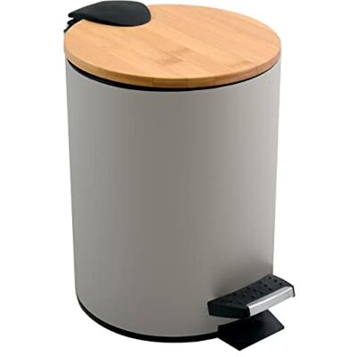 Spirella Adonis Poubelle de toilette en acier inoxydable avec système d'abaissement automatique et seau intérieur 5 l Spirella Adonis Poubelle de toilette en acier inoxydable avec système d'abaissement automatique et seau intérieur 5 l