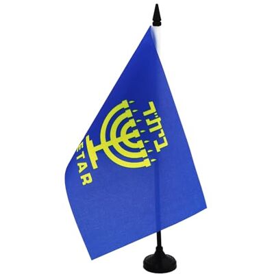 AZ FLAG Drapeau de Table Betar Happy Hanukkah 21x14 cm Socle Plastique Usage intérieur Drapeau de bureau juif finition cousue et bords renforcés avec mât en plastique et socle en plastique AZ FLAG Drapeau de Table Betar Happy Hanukkah 21x14 cm Socle Plastique Usage intérieur Drapeau de bureau juif finition cousue et bords renforcés avec mât en plastique et socle en plastique