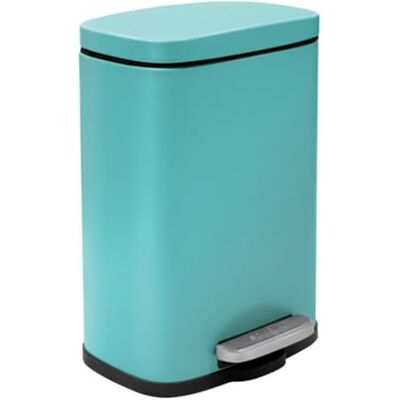 Spirella Poubelle de salle de bain avec pédale modèle Akira Acier inoxydable de haute qualité Fermeture silencieuse Easy-Close Couleur Bleu Turquoise 5L Accessoires de salle de bain Spirella Poubelle de salle de bain avec pédale modèle Akira Acier inoxydable de haute qualité Fermeture silencieuse Easy-Close Couleur Bleu Turquoise 5L Accessoires de salle de bain