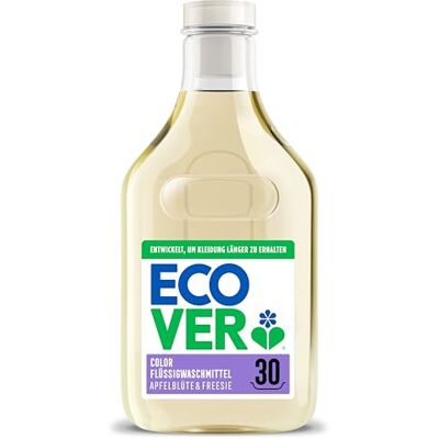 Ecover Lessive Color liquide avec parfum de fleurs de pommier et de freesia Lessive liquide 30 lavages 1 x 1,5 l Ecover Lessive Color liquide avec parfum de fleurs de pommier et de freesia Lessive liquide 30 lavages 1 x 1,5 l