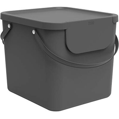 Rotho Albula Système de tri sélectif 40 l pour la cuisine, en plastique (PP) sans BPA, anthracite, 40 l (40 x 35,8 x 34 cm) Rotho Albula Système de tri sélectif 40 l pour la cuisine, en plastique (PP) sans BPA, anthracite, 40 l (40 x 35,8 x 34 cm)