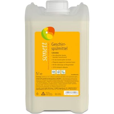 Sonett Liquide vaisselle Calendula 5 litres Sonett Liquide vaisselle Calendula 5 litres