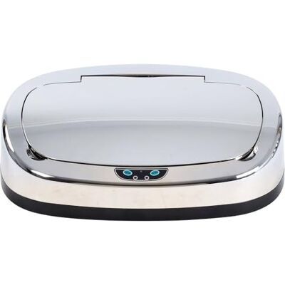 KITCHEN MOVE 113 Couvercle pour Poubelle Carré Automatique avec Capteur Sensoriel ABS Chrome 39 x 27 x 10 cm KITCHEN MOVE 113 Couvercle pour Poubelle Carré Automatique avec Capteur Sensoriel ABS Chrome 39 x 27 x 10 cm