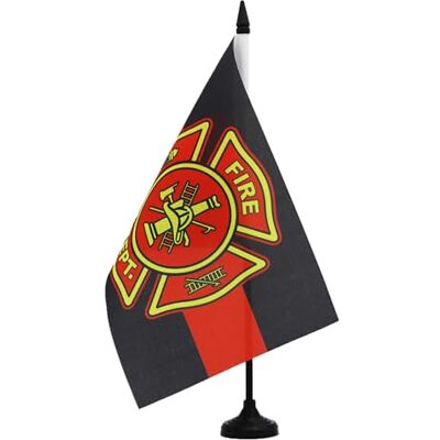 AZ FLAG Drapeau de Table Pompiers américains 21x14 cm Socle Plastique Usage intérieur Drapeau de bureau de l'Union Jack finition cousue et bords renforcés polyester 100D AZ FLAG Drapeau de Table Pompiers américains 21x14 cm Socle Plastique Usage intérieur Drapeau de bureau de l'Union Jack finition cousue et bords renforcés polyester 100D