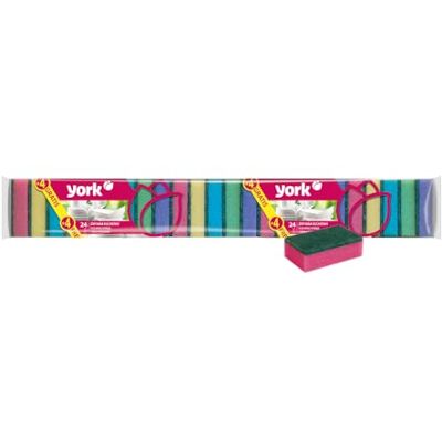 York Lot de 28 éponges de cuisine multicolores Éponge de cuisine polyvalente Éponge de cuisine Éponge de nettoyage York Lot de 28 éponges de cuisine multicolores Éponge de cuisine polyvalente Éponge de cuisine Éponge de nettoyage