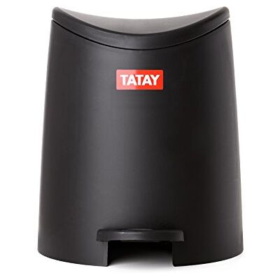 TATAY Poubelle Salle Bain 3 L à Pédale, Nettoyage Facile, Modèle Standard Poubelle Bain à Pédale 3 L Couvercle Soft-Close Nettoyage Facile 19 x 21,8 x 22,1 cm Modèle Standard, Noir TATAY Poubelle Salle Bain 3 L à Pédale, Nettoyage Facile, Modèle Standard Poubelle Bain à Pédale 3 L Couvercle Soft-Close Nettoyage Facile 19 x 21,8 x 22,1 cm Modèle Standard, Noir