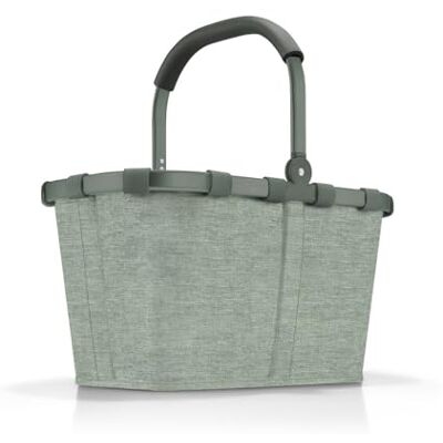 reisenthel Panier à provisions solide avec beaucoup d'espace de rangement et poche intérieure pratique Design élégant et imperméable, Frame Twist Sage reisenthel Panier à provisions solide avec beaucoup d'espace de rangement et poche intérieure pratique Design élégant et imperméable, Frame Twist Sage