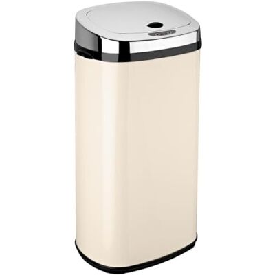 KITCHEN MOVE BAT-42LS02-A Nouveau Modèle 2016 Poubelle de Cuisine Automatique Forme Carré Inox Blanc/Crème 42 L KITCHEN MOVE BAT-42LS02-A Nouveau Modèle 2016 Poubelle de Cuisine Automatique Forme Carré Inox Blanc/Crème 42 L