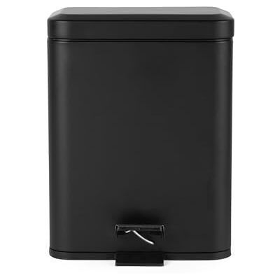 Beldray Double Compartment Bin – 5 Litre Dual Separation Waste Bin, Rectangular Rubbish Bin, Removable Inner Buckets, Suitable For Bedrooms & Bathrooms, Foot Pedal Function, Black, LA035235BLKFEU7 Beldray Double Compartment Bin – 5 Litre Dual Separation Waste Bin, Rectangular Rubbish Bin, Removable Inner Buckets, Suitable For Bedrooms & Bathrooms, Foot Pedal Function, Black, LA035235BLKFEU7