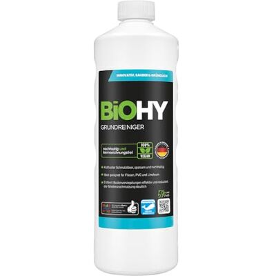 BIOHY Nettoyant de base concentré en grès cérame pierre naturelle Nettoyant de sol pour carrelage, PVC, marbre et linoléum, contrôlé par la mousse Convient également pour les aspirateurs à BIOHY Nettoyant de base concentré en grès cérame pierre naturelle Nettoyant de sol pour carrelage, PVC, marbre et linoléum, contrôlé par la mousse Convient également pour les aspirateurs à