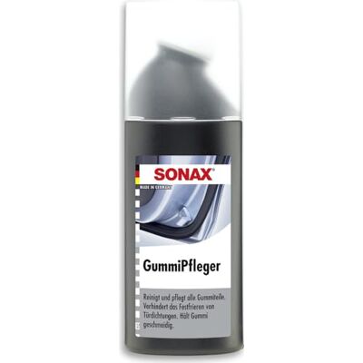 SONAX Protecteur de pièces en caoutchouc (100 ml) Soin caoutchouc, protège et ravive, maintient l’élasticité, anti-gel, applicateur éponge pratique. SONAX Protecteur de pièces en caoutchouc (100 ml) Soin caoutchouc, protège et ravive, maintient l’élasticité, anti-gel, applicateur éponge pratique.