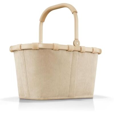reisenthel carrybag – Panier de courses stable avec beaucoup d'espace de rangement et poche intérieure pratique – Design élégant et imperméable, Cadre, cordon sable, Taille unique, Paniers de courses reisenthel carrybag – Panier de courses stable avec beaucoup d'espace de rangement et poche intérieure pratique – Design élégant et imperméable, Cadre, cordon sable, Taille unique, Paniers de courses