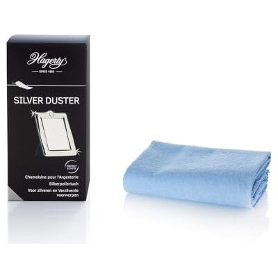 Hagerty Silver Duster Chiffon de nettoyage anti-ternissement pour l'argent I 55 x 35 cm I Tissu traité 100% coton I Chamoisine efficace pour tout objet en argent et en métal argenté Hagerty Silver Duster Chiffon de nettoyage anti-ternissement pour l'argent I 55 x 35 cm I Tissu traité 100% coton I Chamoisine efficace pour tout objet en argent et en métal argenté