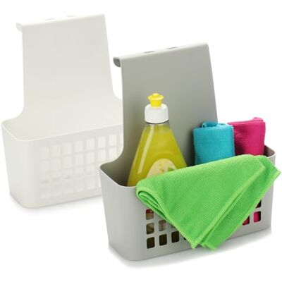 com-four ® 2x panier suspendu, boîte de rangement en plastique stable organisateur pour cuisine et salle de bain étagère suspendue stable et légère com-four ® 2x panier suspendu, boîte de rangement en plastique stable organisateur pour cuisine et salle de bain étagère suspendue stable et légère
