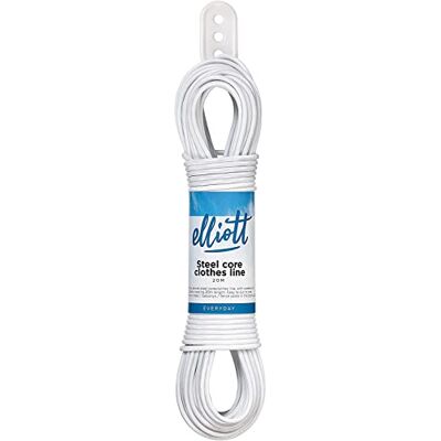 Elliott 10F00184 Noyau en acier pour corde à linge - Blanc Elliott 10F00184 Noyau en acier pour corde à linge - Blanc