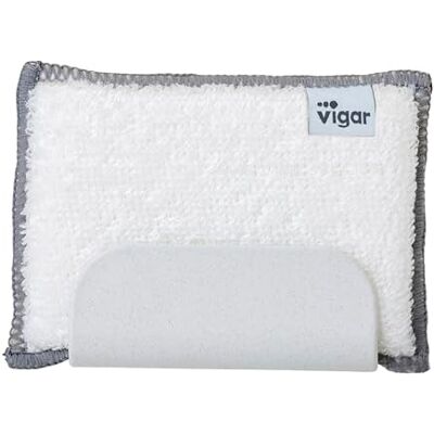 VIGAR Porte-éponge avec ventouse Pour évier 13 x 5 x 9,5 cm Zeroline Éponge en fibres de bambou Matériaux 100% recyclables Gris VIGAR Porte-éponge avec ventouse Pour évier 13 x 5 x 9,5 cm Zeroline Éponge en fibres de bambou Matériaux 100% recyclables Gris