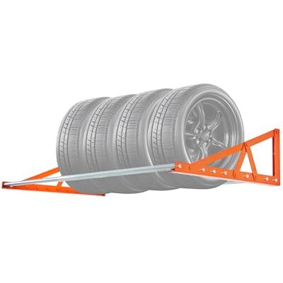 VEVOR Q235 – Porte-pneus mural réglable de 78,7 à 142,2 cm, en acier robuste pour pneus standard R14-R20, capacité de charge maximale de 181,4 kg, idéal pour garage, atelier, atelier de réparation VEVOR Q235 – Porte-pneus mural réglable de 78,7 à 142,2 cm, en acier robuste pour pneus standard R14-R20, capacité de charge maximale de 181,4 kg, idéal pour garage, atelier, atelier de réparation
