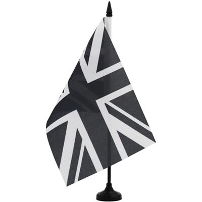 AZ FLAG Drapeau de Table Royaume-Uni noir 21x14 cm Socle Plastique Usage intérieur Drapeau de bureau de l'Union Jack Union Jack Black finition cousue et bords renforcés polyester 100D AZ FLAG Drapeau de Table Royaume-Uni noir 21x14 cm Socle Plastique Usage intérieur Drapeau de bureau de l'Union Jack Union Jack Black finition cousue et bords renforcés polyester 100D