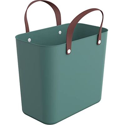 Rotho Albula Panier à provisions en plastique recyclé Vert 25 l, 25l (40,0 x 23,5 x 34,0 cm), Nouveau Rotho Albula Panier à provisions en plastique recyclé Vert 25 l, 25l (40,0 x 23,5 x 34,0 cm), Nouveau