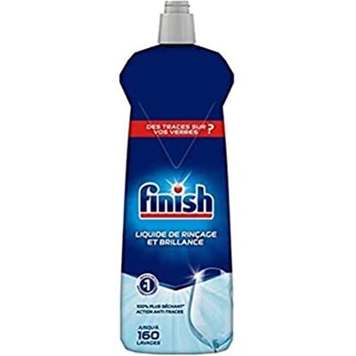 Finish Liquide de Rinçage Brillance et Séchage- Produit Lave-Vaisselle Jusqu'à 160 lavages 800 ml Finish Liquide de Rinçage Brillance et Séchage- Produit Lave-Vaisselle Jusqu'à 160 lavages 800 ml