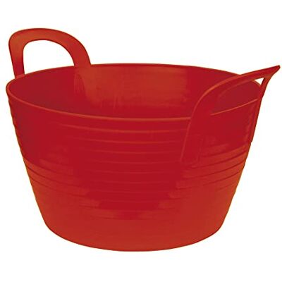 Kerbl Bac flexible FlexBag rouge 12 litres, rouge, panier en plastique robuste comme seau de nourriture, de transport et de nettoyage pour écurie Kerbl Bac flexible FlexBag rouge 12 litres, rouge, panier en plastique robuste comme seau de nourriture, de transport et de nettoyage pour écurie