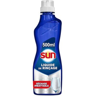 Sun Liquide de Rinçage Lave-Vaisselle, Séchage Ultime, 500 ml Ce produit lave vaisselle assure un séchage rapide, élimine les traces de calcaire, apporte une brillance éclatante Sun Liquide de Rinçage Lave-Vaisselle, Séchage Ultime, 500 ml Ce produit lave vaisselle assure un séchage rapide, élimine les traces de calcaire, apporte une brillance éclatante