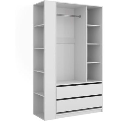 Vicco Armoire "Elmo", Blanc, 50x200cm Lot de 2pour un rangement flexible des vêtements les plus divers Vicco Armoire "Elmo", Blanc, 50x200cm Lot de 2pour un rangement flexible des vêtements les plus divers