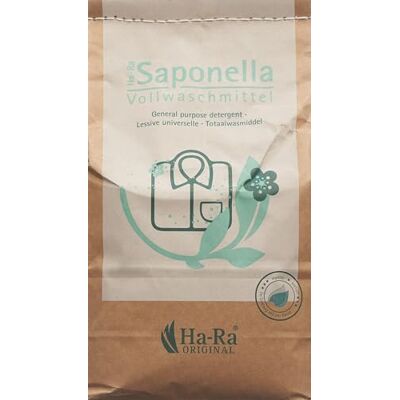 Ha-Ra Saponella Lessive en poudre Hautement concentrée pour jusqu'à 85 lavages, 1,7 kg pour linge blanc, douce pour la peau et respectueuse de l'environnement Ha-Ra Saponella Lessive en poudre Hautement concentrée pour jusqu'à 85 lavages, 1,7 kg pour linge blanc, douce pour la peau et respectueuse de l'environnement