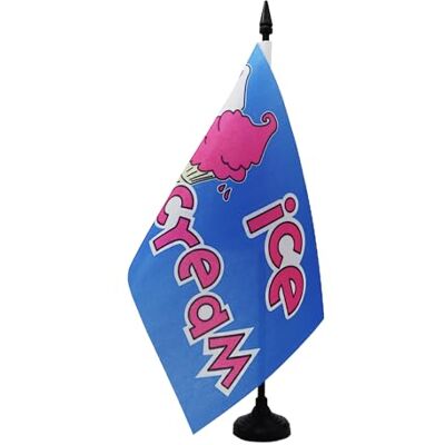 AZ FLAG Drapeau de Table Glace Ice Cream 21x14 cm Socle Plastique Usage intérieur Drapeau de bureau représentant la bière finition cousue et bords renforcés polyester 100D AZ FLAG Drapeau de Table Glace Ice Cream 21x14 cm Socle Plastique Usage intérieur Drapeau de bureau représentant la bière finition cousue et bords renforcés polyester 100D