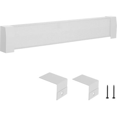 VEVOR Cache pour Plinthe Chauffante, Série Premium, Couvercle pour Chauffage Électrique Standard, 1,22 m, Ventilation et Chaleur Efficaces, Cache de Remplacement Acier pour Chambre à Coucher, Blanc VEVOR Cache pour Plinthe Chauffante, Série Premium, Couvercle pour Chauffage Électrique Standard, 1,22 m, Ventilation et Chaleur Efficaces, Cache de Remplacement Acier pour Chambre à Coucher, Blanc