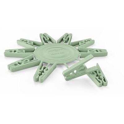 Colombo Pinces à linge sans ressort PEGGY 100% recyclables, en plastique recyclé 60%, fabriqué en Italie, lot de 20 pièces, ultra résistant Colombo Pinces à linge sans ressort PEGGY 100% recyclables, en plastique recyclé 60%, fabriqué en Italie, lot de 20 pièces, ultra résistant