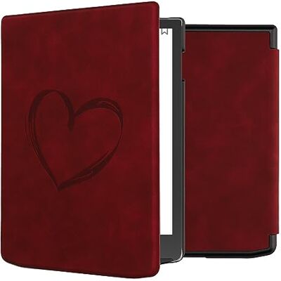 kwmobile Étui compatible avec Pocketbook InkPad 4 / Color 3 / Color 2 coque Étui à rabat magnétique tabletteeReader similicuir rouge foncé kwmobile Étui compatible avec Pocketbook InkPad 4 / Color 3 / Color 2 coque Étui à rabat magnétique tabletteeReader similicuir rouge foncé