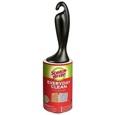 Scotch-Brite Rouleau Anti-Peluches, Brosse Adhésive 1 Rouleau de 56 Feuilles Fonctionne Très Bien sur les Poils d'Animaux, les Vêtements, les Meubles et Plus Encore Scotch-Brite Rouleau Anti-Peluches, Brosse Adhésive 1 Rouleau de 56 Feuilles Fonctionne Très Bien sur les Poils d'Animaux, les Vêtements, les Meubles et Plus Encore