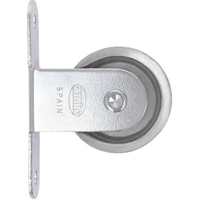 Amig – Poulie – Poulie pour étendoir à linge – Structure robuste, adaptée balcon et terrasse – Ø 39 mm – Acier inoxydable – Finition naturelle Amig – Poulie – Poulie pour étendoir à linge – Structure robuste, adaptée balcon et terrasse – Ø 39 mm – Acier inoxydable – Finition naturelle