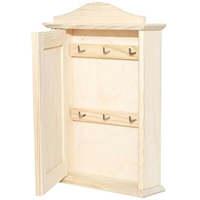 Creative Boîte a Clés Murale en Bois avec 6 Crochets 20 x 6 x 29,5 cm Armoire à Clés Idéal Rangement, Découpage et Décoration Organiseur Boite de Rangement pour Porte Clés Creative Boîte a Clés Murale en Bois avec 6 Crochets 20 x 6 x 29,5 cm Armoire à Clés Idéal Rangement, Découpage et Décoration Organiseur Boite de Rangement pour Porte Clés