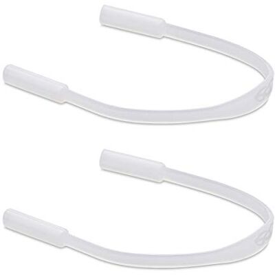 kwmobile Sangle de lunettes Lot de 2x sangle pour lunettes en silicone antidérapant Cordon lunettes anti-glisse 17 cm transparent mat kwmobile Sangle de lunettes Lot de 2x sangle pour lunettes en silicone antidérapant Cordon lunettes anti-glisse 17 cm transparent mat