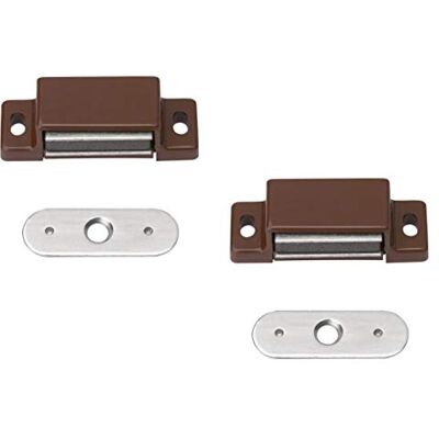 METAFRANC - 350056 - Marron - 2 pièces - Magnetic latch METAFRANC - 350056 - Marron - 2 pièces - Magnetic latch