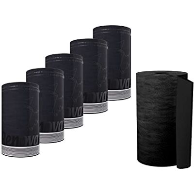 Renova Lot de 6 rouleaux d'essuie-tout 2 épaisseurs, maxi, multicolores noirs Renova Lot de 6 rouleaux d'essuie-tout 2 épaisseurs, maxi, multicolores noirs