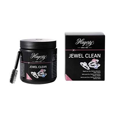 Hagerty Jewel Clean Bain nettoyant pour pierres précieuses, or, platine 170 ml I efficace sur diamants, saphirs, rubis I pour une nouvelle brillance I avec panier et brosse à dents Hagerty Jewel Clean Bain nettoyant pour pierres précieuses, or, platine 170 ml I efficace sur diamants, saphirs, rubis I pour une nouvelle brillance I avec panier et brosse à dents