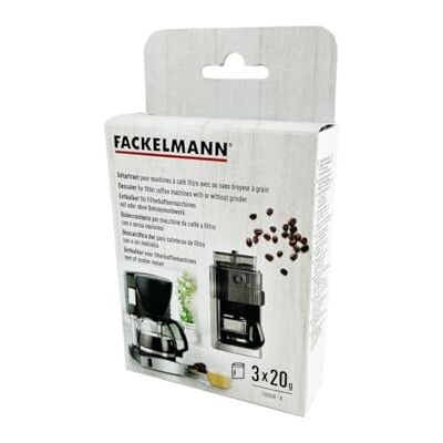 Fackelmann 128350 Détartrant pour machine à café filtre avec ou sans broyeur à grains, entretien machine à cafés avec filtre, machine à filtre, Acide citrique Fackelmann 128350 Détartrant pour machine à café filtre avec ou sans broyeur à grains, entretien machine à cafés avec filtre, machine à filtre, Acide citrique