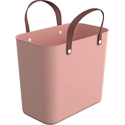 Rotho Albula Panier à provisions en plastique recyclé 25 l Rose 25 l Rotho Albula Panier à provisions en plastique recyclé 25 l Rose 25 l