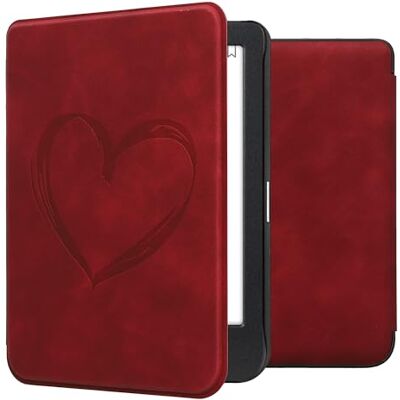 kwmobile Étui compatible avec Kobo Clara BW/Colour coque Étui à rabat magnétique tabletteeReader similicuir rouge foncé kwmobile Étui compatible avec Kobo Clara BW/Colour coque Étui à rabat magnétique tabletteeReader similicuir rouge foncé