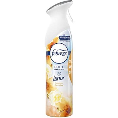 Febreze Désodorisant en spray Orchidée dorée 300 ml, élimine les odeurs et laisse un parfum frais Febreze Désodorisant en spray Orchidée dorée 300 ml, élimine les odeurs et laisse un parfum frais